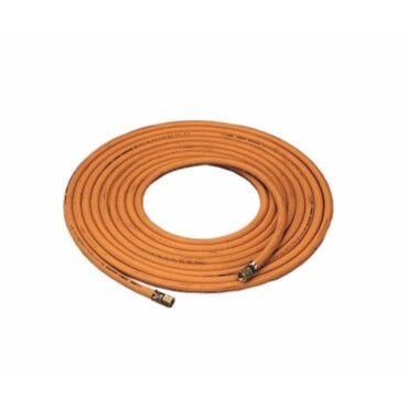 Gas hose, with a connection on both sides